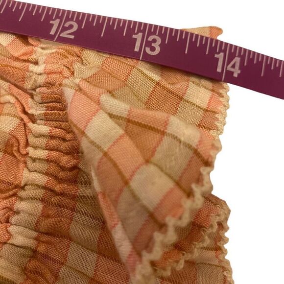 Old Navy Pink and White Plaid Boho Inspired Top Size L - Picture 10 of 11